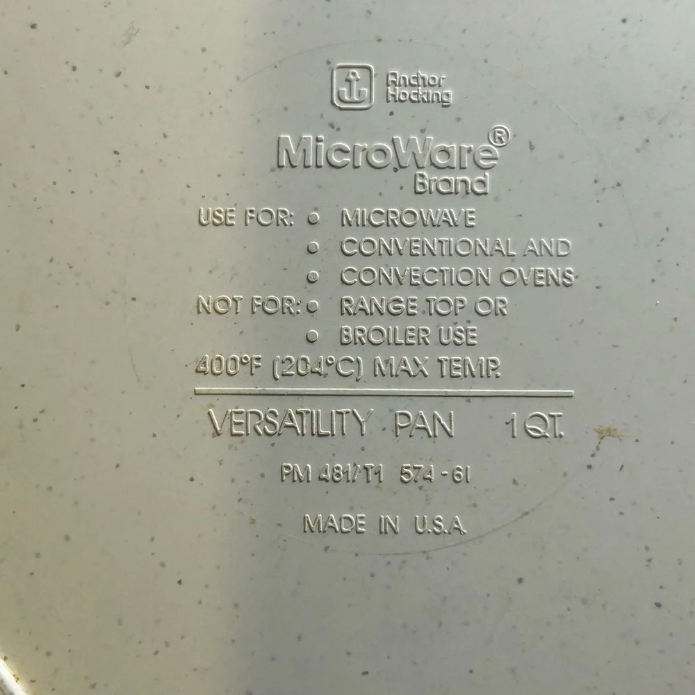 Anchor Hocking MicroWare Versatility 4C. Bowl With Divided Cover #PM481-T1